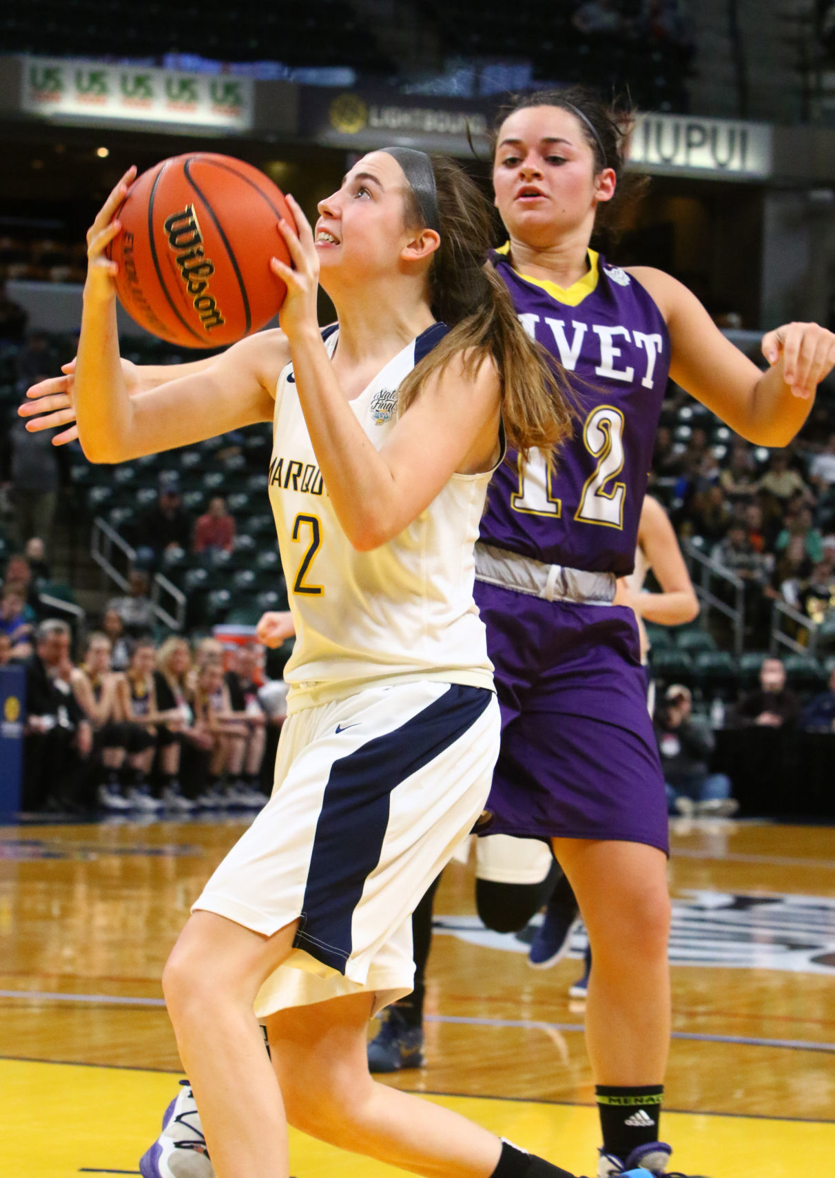 Gallery: Girls Basketball State Finals: Marquette Catholic vs. Vincennes Rivet